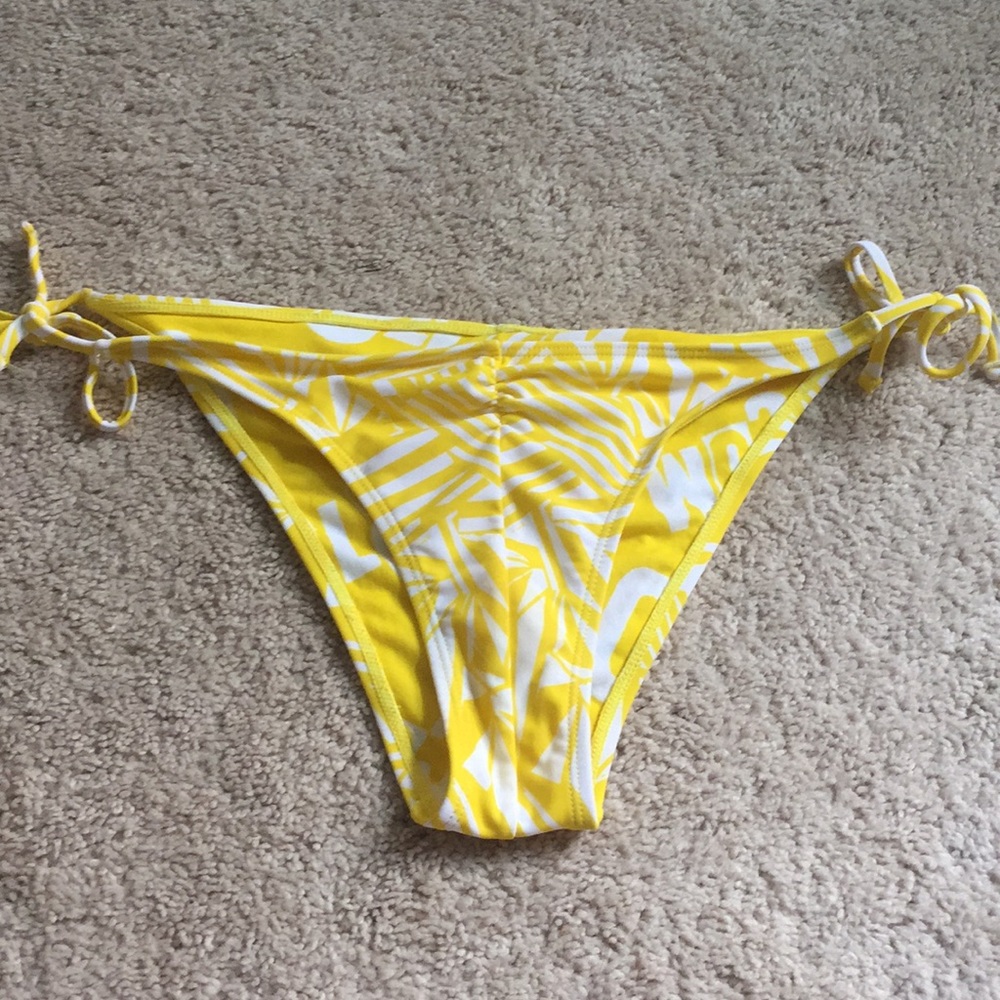Yellow Volcom swim bottoms